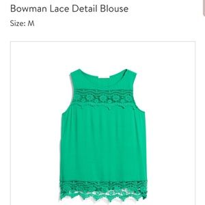 Your Story Bowman Lace Detail Blouse